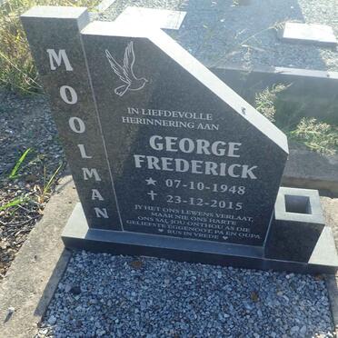 MOOLMAN George Frederick 1948-2015