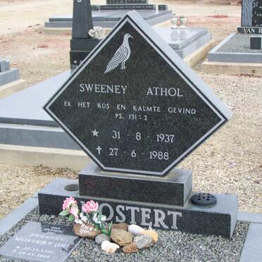 MOSTERT Sweeney Athol 1937-1988