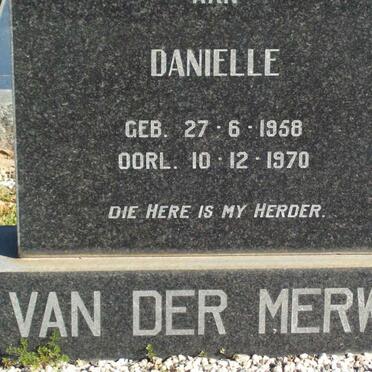 MERWE Danielle, van der 1958-1970