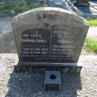 MEYER Barend Daniel 1890-1967 & Susanna LANGENHOVEN 1902-1963
