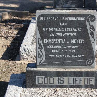 MEYER Emmerentia J. nee KOEN 1918-1959