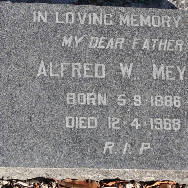 MEYER Alfred W. 1886-1968