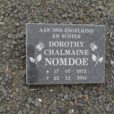 NOMDOE Dorothy Chalmaine 1972-2014