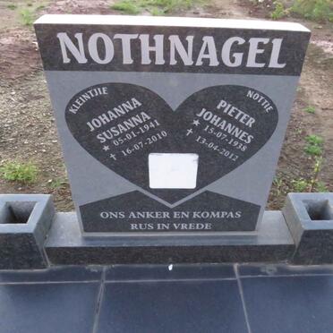 NOTHNAGEL Pieter Johannes 1938-2012 & Johanna Susanna 1941-2010