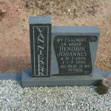 NIEKERK Hendrik Johannes, van 1904-1990