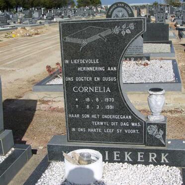 NIEKERK Cornelia, van 1970-1991