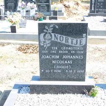 NORTJE Joachim Johannes Nicolaas 1934-1996