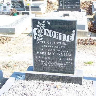 NORTJE Martha Cornelia 1927-1984