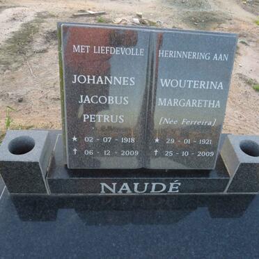 NAUDE Johannes Jacobus Petrus 1918-2009 & Wouterina Margaretha FERREIRA 1921-2009