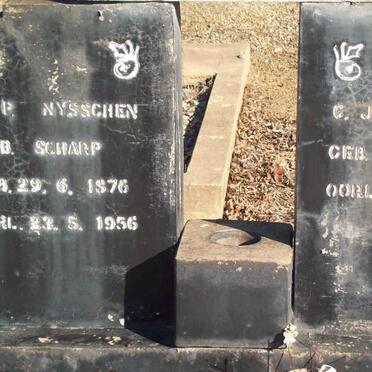 NYSSCHEN C.J. 1879-1972 &amp; J.P. SCHARP 1876-1956