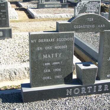 NORTIER Tobias Johannes 1899-1979 &amp; Matty JONCK 1906-1960
