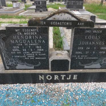 NORTJE Louis Johannes 1906-1978 &amp; Hendrina Magdalena DE SWARDT 1913-1964