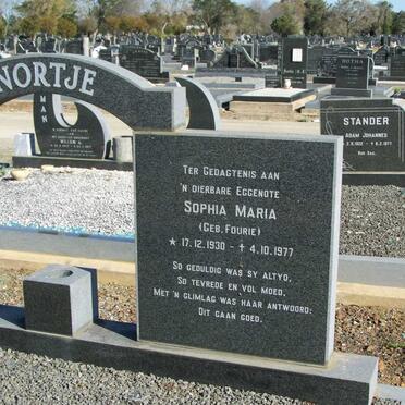 NORTJE Sophia Maria nee FOURIE 1930-1977 :: NORTJE Martha Catharina nee DE RIDDER 1945-1997