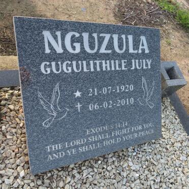 NGUZULA Gugulithile July 1920-2010