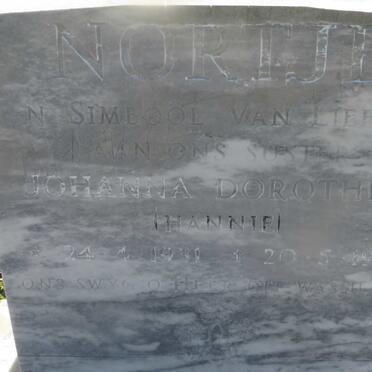 NORTJE Johanna Dorothea 1931-1982