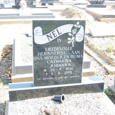 NEL Catharina Johanna 1926-1990