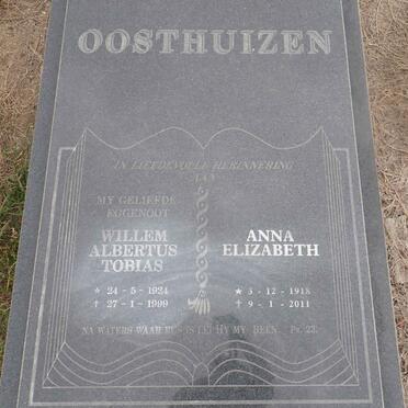 OOSTHUIZEN Willem Albertus Tobias 1924-1999 & Anna EIlizabeth 1918-2011