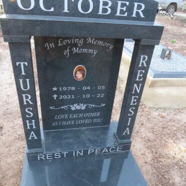 OCTOBER Tursha Renesia 1978-2021