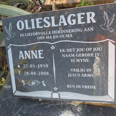 OLIESLAGER Anne 1950-2008 :: OLIESLAGER Jarome Neil 1974-2021_1