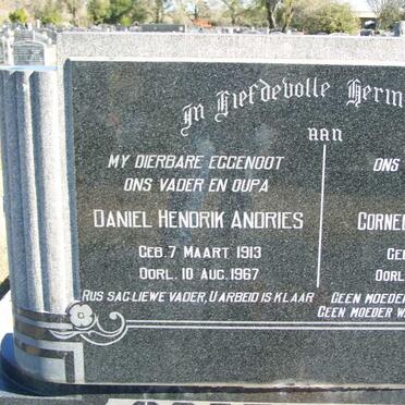 OOSTHUIZEN Daniel Hendrik Andries 1913-1967 &amp; Cornelia Emme? 1915-197?