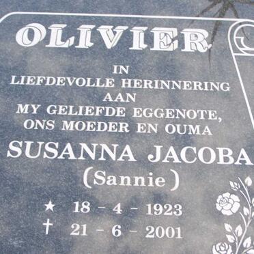 OLIVIER Susanna Jacoba 1923-2001