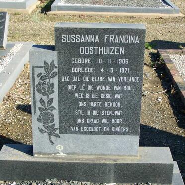 OOSTHUIZEN Sussanna Francina 1906-1971