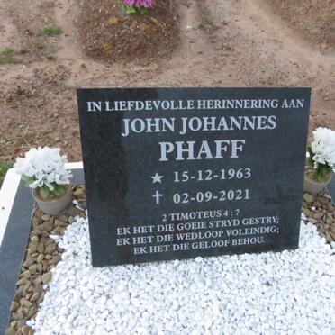PHAFF John Johannes 1963-2021