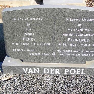 POEL Percy, van der 1902-1980 &amp; Florence 1903-1977