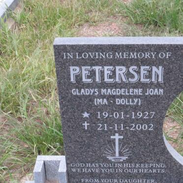 PETERSEN Gladys Magdelene Joan 1927-2002
