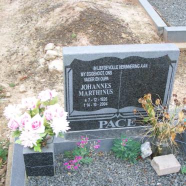PACE Johannes Marthinus 1926-2004