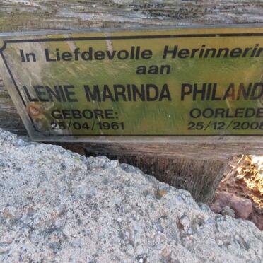 PHILANDER Lenie Marinda 1961-2008