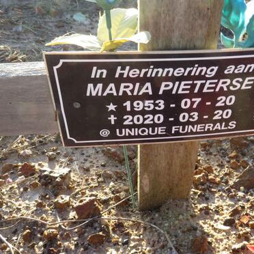 PIETERSE Maria 1953-2020