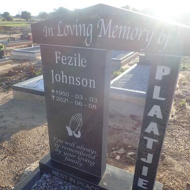 PLAATJIE Fezile Johnson 1950-2021