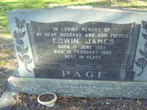 PAGE Edwin James  1907-19??