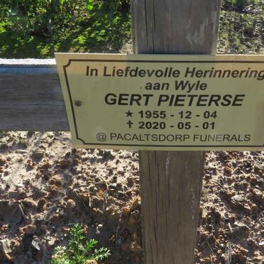 PIETERSE Gert 1955-2020