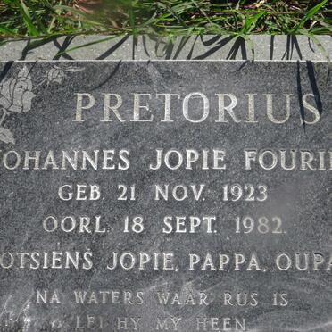 PRETORIUS Johannes Jopie Fourie 1923-1982