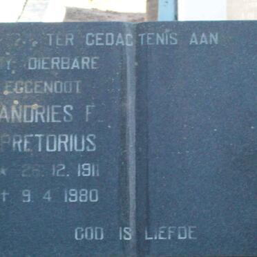 PRETORIUS Andries F. 1911-1980