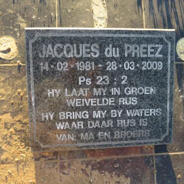 PREEZ Jacques, du 1981-2009