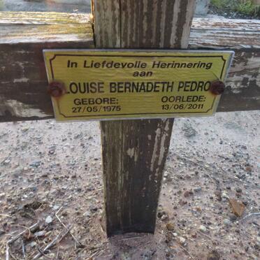 PEDRO Louise Bernadeth 1975-2011