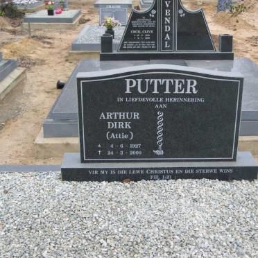 PUTTER Arthur Dirk 1927-2000