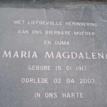 POTGIETER Maria Magdalena 1917-2003 