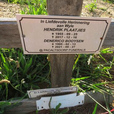 PLAATJIES Hendrik 1955-2017 :: BOOYSEN Denerico 1995-2021