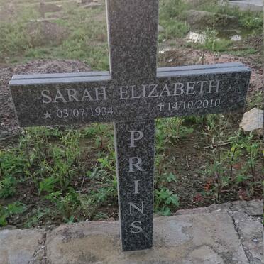 PRINS Sarah Elizabeth 1934-2010