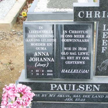 PAULSEN Anna Johanna 1938-2005