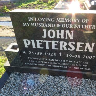 PIETERSEN John 1925-2007