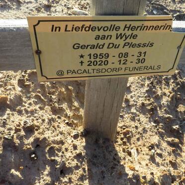 PLESSIS Gerald, du 1959-2020