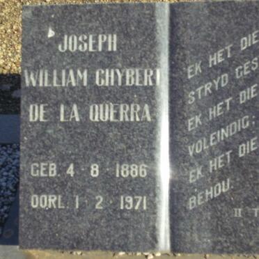 QUERRA William Chybert, de la 1886-1971