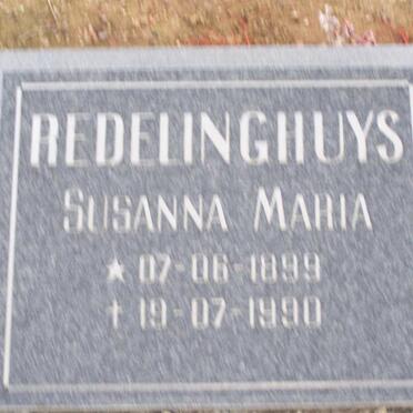 REDELINGHUYS  Susanna Maria 1899-1990
