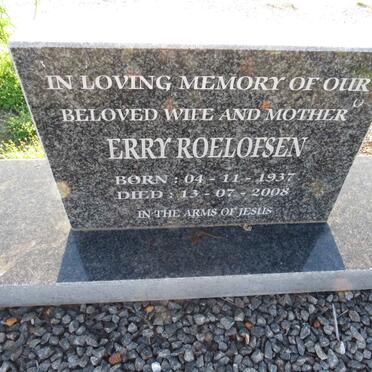 ROELOFSEN Erry 1937-2008