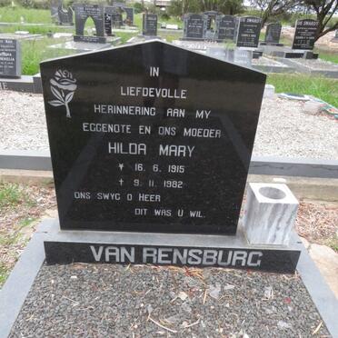 RENSBURG Hilda Mary, van 1915-1982